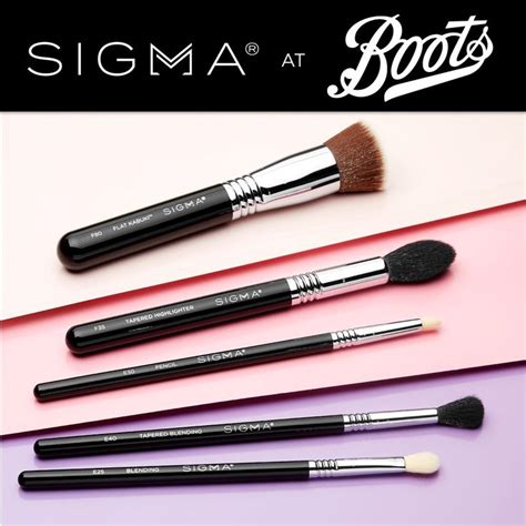 SIGMA AT BOOTS | Waterproof makeup, Brush sets, Highlighter