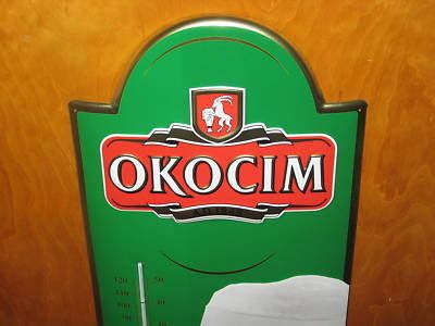 OKOCIM POLISH PREMIUM BEER SIGN / THERMOMETER BNIB | #118178483