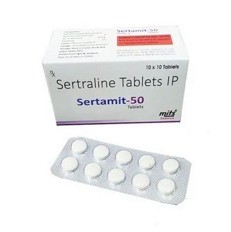 Sertraline Tablets 50 Mg, MITS, 10x10 at Rs 780/box in Panchkula | ID ...