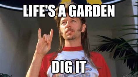 Life's a garden. Dig it! Joe Dirt | Joe dirt, Funny facebook status ...