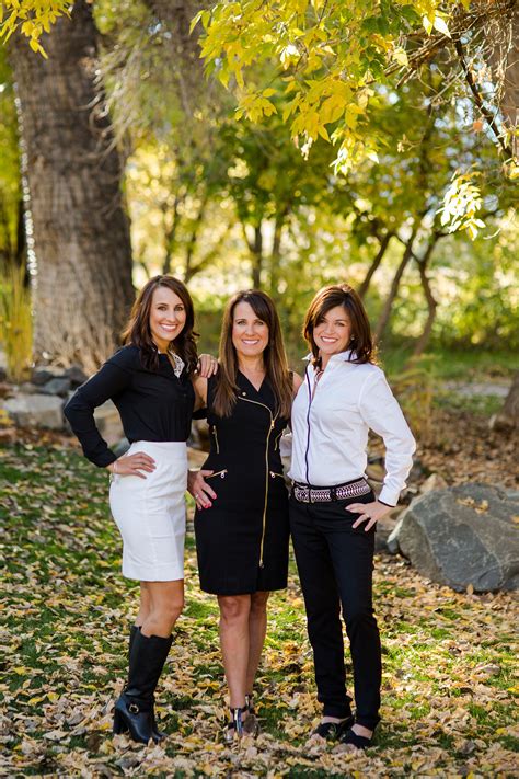 Realtor team portraits, women professional headshot portraits, outside in fall. Outfit ...