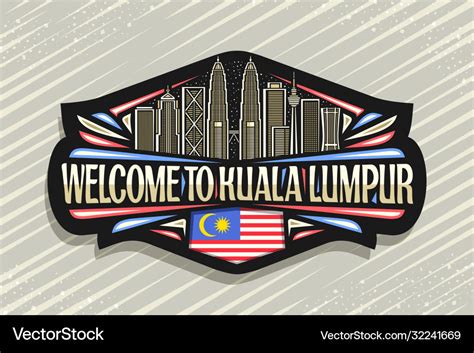 Logo for kuala lumpur Royalty Free Vector Image