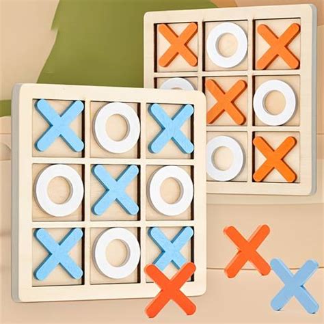 Wooden Tic Tac Toe Board Game - Temu Philippines