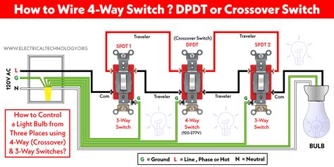 Staircase Wiring Diagram - Controlling a Bulb from 2 Places