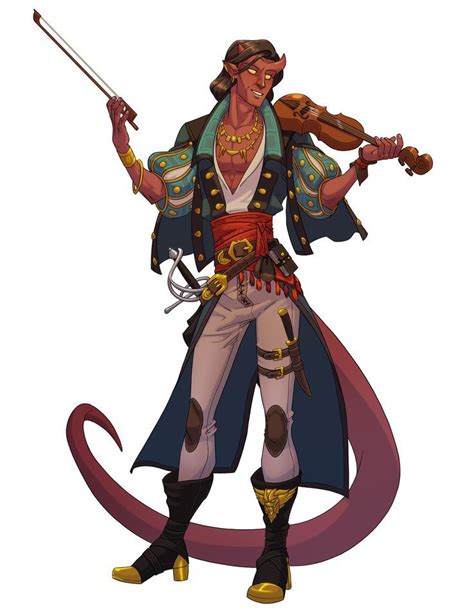 Mutants & Masterminds Tiefling Bard | Dungeons and dragons characters, Character art, Tiefling bard