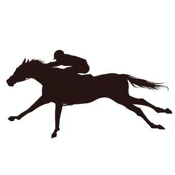 Race Horse Silhouette