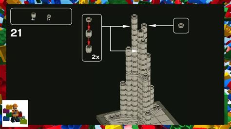 LEGO instructions - LEGO Architecture - 21008 - Burj Khalifa - YouTube