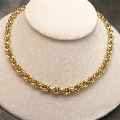 Vintage Givenchy Chain Necklace Chunky N4769 – Haute Juice