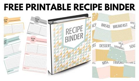 Free Printable Recipe Divider Pages - Printable Form, Templates and Letter