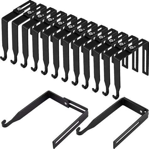 Adjustable Cubicle Hangers Universal Partition Hanger Set Metal Black ...