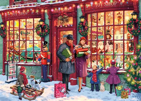 Puzzle Christmas Toy Shop Gibsons-G6252 1000 pièces Puzzles - Rétros et Nostalgie - Planet ...