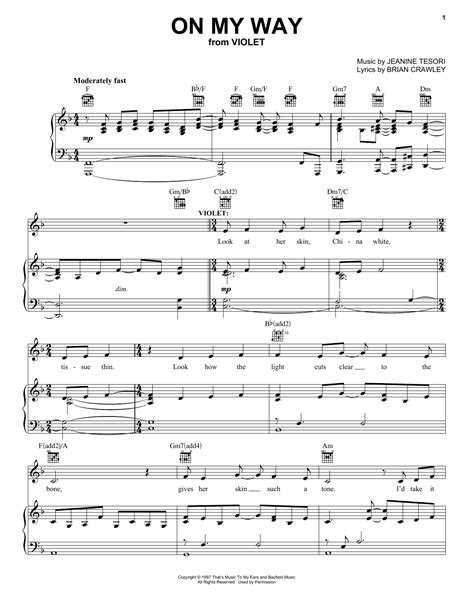 On My Way by Brian Crawley Sheet Music for Piano, Vocal & Guitar Chords (Right-Hand Melody) at ...