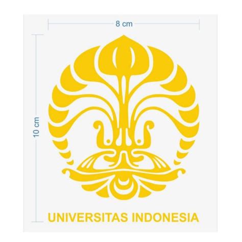 STIKER KAMPUS LOGO UI UNIVERSITAS INDONESIA KUALITAS PREMIUM TAHAN ...