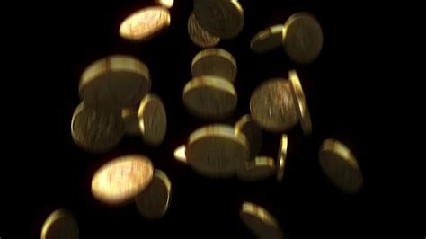 free stock - 3d animated coins falling - YouTube