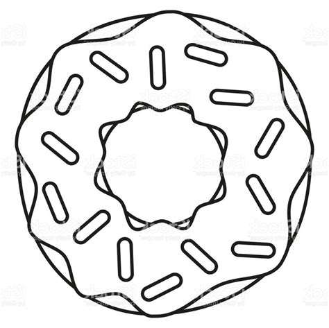 Donut Line Drawing at PaintingValley.com | Explore collection of Donut ...