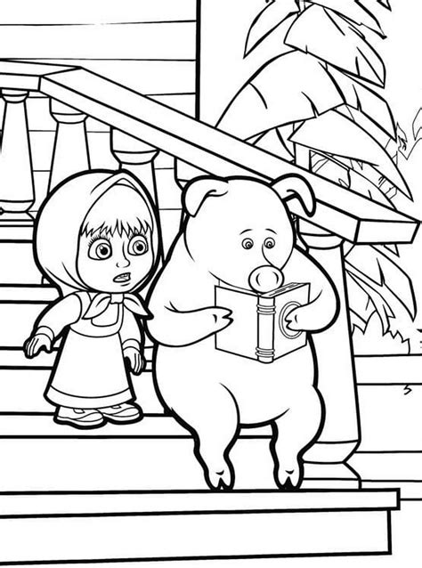 Masha And The Bear Coloring Pages | Porn Sex Picture