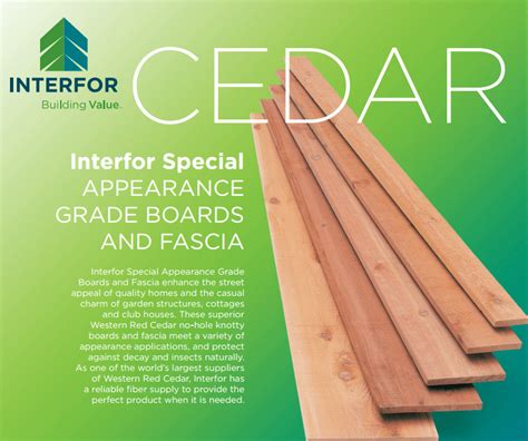 Cedar Lumber Grades Chart