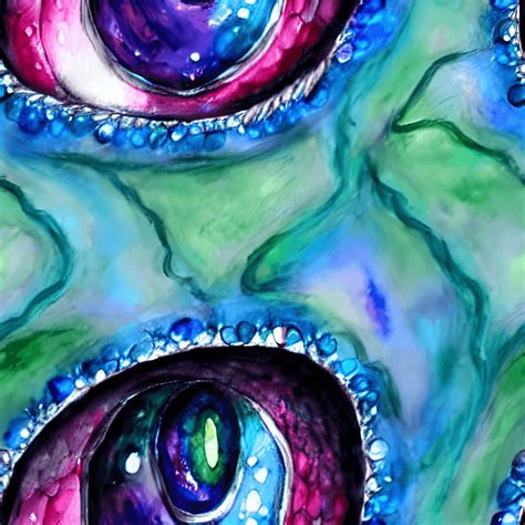 Dragon Eye Watercolor Painted Graphic · Creative Fabrica