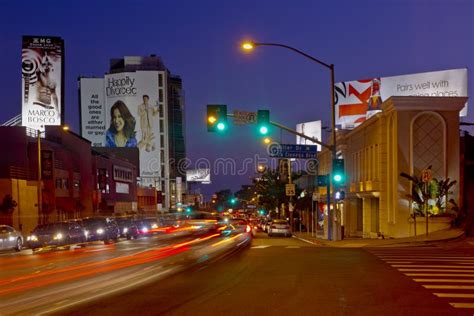 The Sunset Strip in the West Hollywood Area Editorial Stock Image - Image of advertising ...