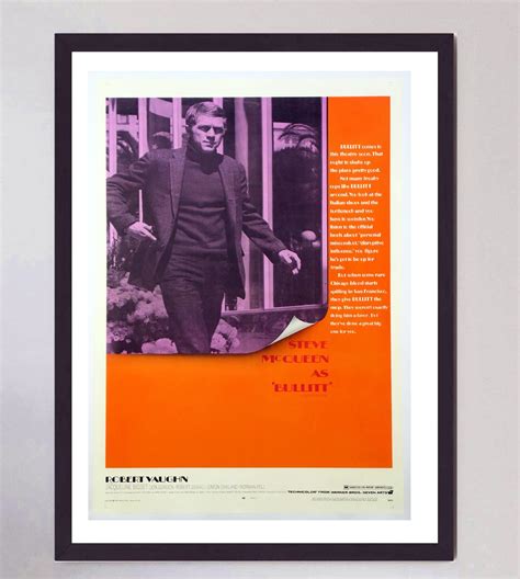 1968 Bullitt Original Vintage Poster For Sale at 1stDibs