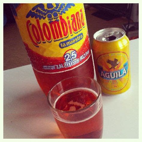 Refajo one of Colombias mos famous drinks. It's a combination of Colombianan soft drink and beer ...