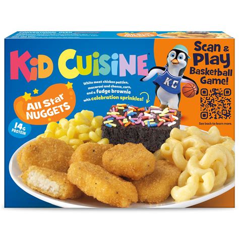 Kid Cuisine All Star Nuggets, Macaroni and Cheese, Corn & Brownie Frozen Meal, 8.8 oz (Frozen ...