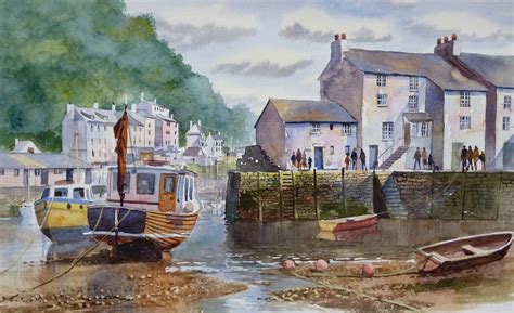 Polperro in Cornwall by Terry Harrison Watercolor Painting Techniques ...