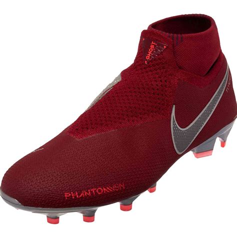 Nike Phantom Vision Elite FG - Team Red/Metallic Dark Grey/Bright ...