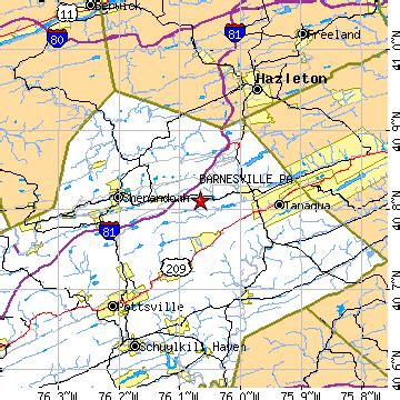 Barnesville, Pennsylvania (PA) ~ population data, races, housing & economy