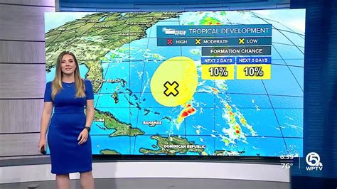 Disturbance east of Florida has 10% chance of tropical development