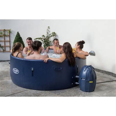 Bestway Lay-Z-Spa Monaco 8 Person Inflatable Heated Round Hot Tub - Blue for sale from United ...