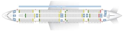 Seat Map and Seating Chart Airbus A380 800 Emirates Two Class Lower ...