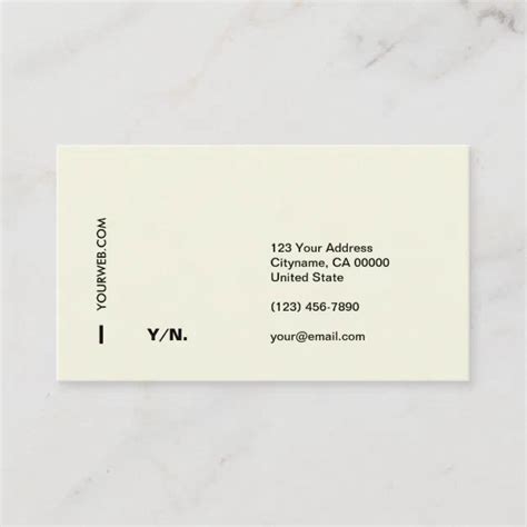 Modern Minimal Typography Business Card | Zazzle