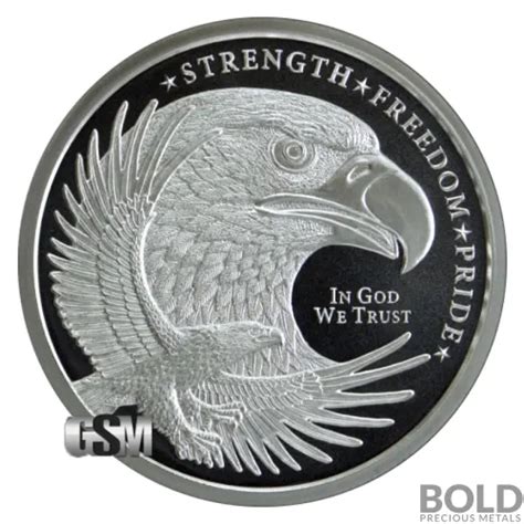 1 oz Eagle Silver Round (Golden State Mint) | BOLD Precious Metals