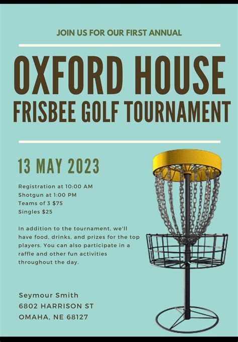 Oxford House – Frisbee Golf Tournament