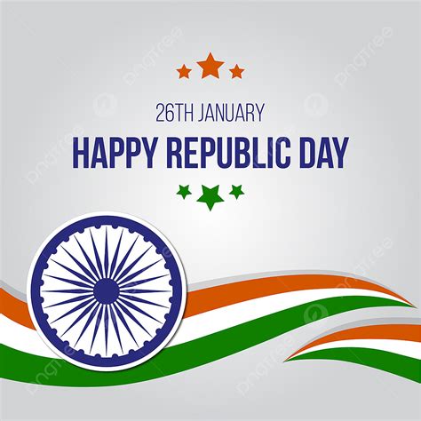 Indian Republic Day Vector Design Images, Republic Day Indian Flag, India, Flag, Orange PNG ...