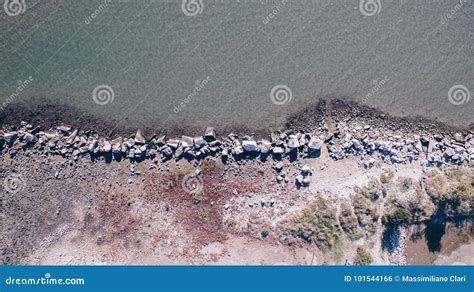 Drone Aerial View of the Beach. Stock Photo - Image of drone, leisure ...