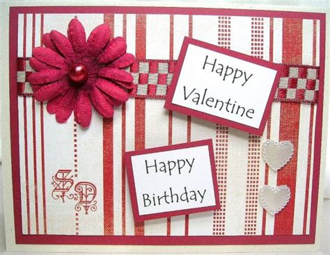 Valentine Birthday card Happy Valentine Birthday Valentines | Etsy ...