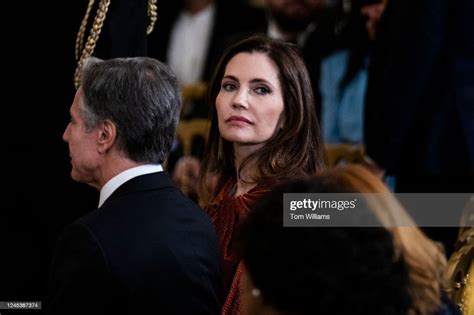 Secretary of State Antony Blinken, left, and his wife Evan Ryan,... News Photo - Getty Images