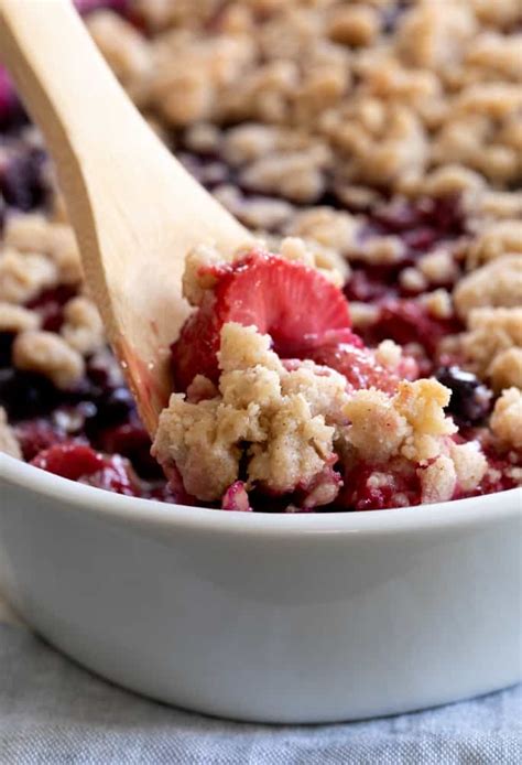 Master Gluten Free Crumble Recipe | for berries or stone fruits