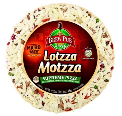 Brew Pub Pizza Lotzza Motzza Supreme Frozen Pizza, 17.30 oz - Pick ‘n Save