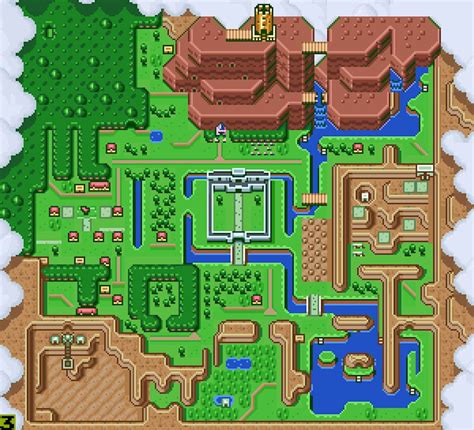 Hyrule Map - Zelda - a link to the past | Zelda map, Legend of zelda ...