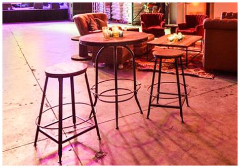 Flint Factory Table - Industrial Bar Table | ArchiveRentals