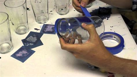 FUN & EASY TO SCREEN PRINT ON GLASS AT HOME! | Glass printing, Screen printing glass, Diy screen ...