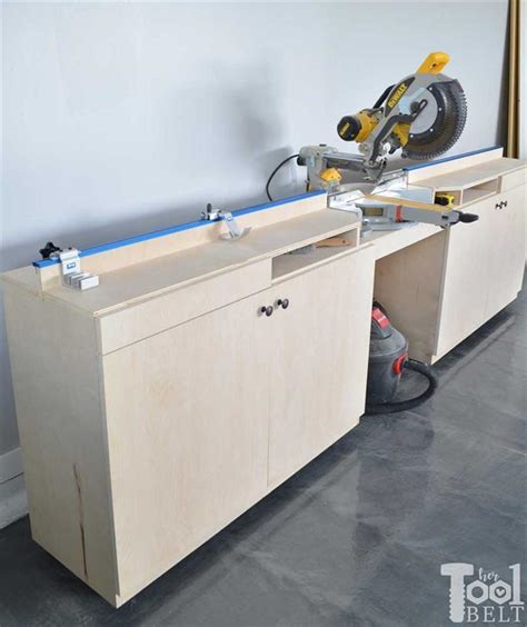 Miter Saw Station Plan - DIY Miter Saw Station