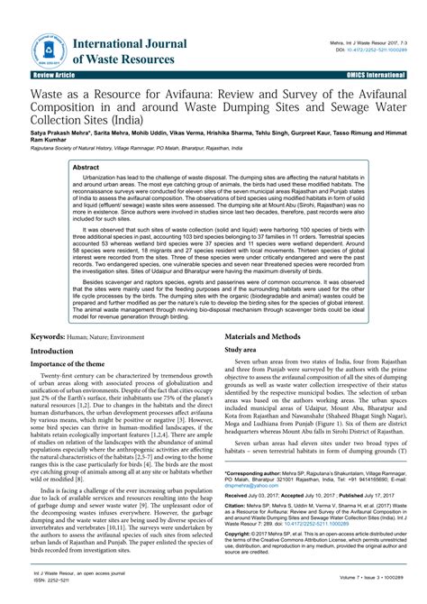 (PDF) International Journal of Waste Resources