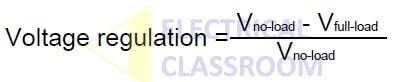 Voltage regulation of transformers and its significance