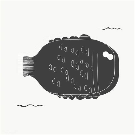 Fish doodle vector | free image by rawpixel.com | Vector free, Free vector illustration, Doodles