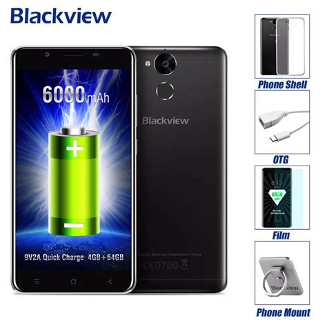 Blackview P2,6000 mAh Battery,5.5" FHD Metal Body smartphone,Android 6.0 MT6750T octa core 4GB ...