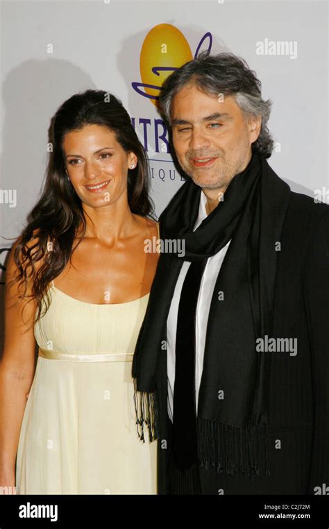 Andrea Bocelli and his wife Enrica Cenzatti Bocelli Clive Davis Pre-GRAMMY Party 2008 held at ...